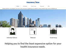 Tablet Screenshot of insurance-now.com